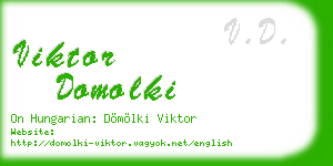 viktor domolki business card